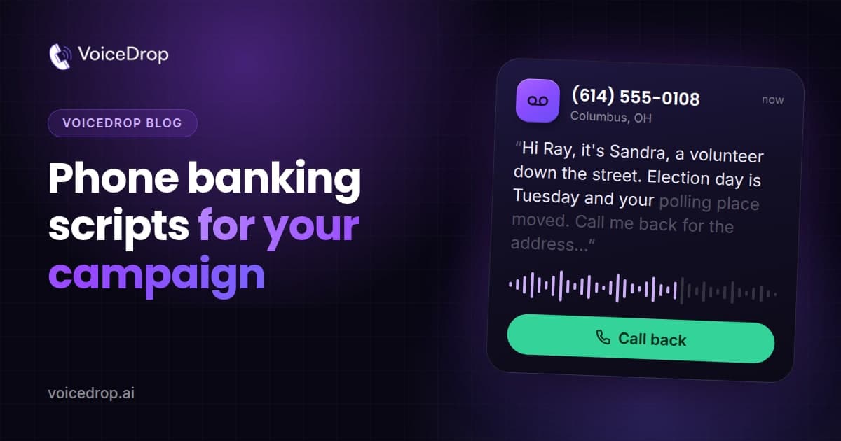 Phone Banking Scripts For Your Political Campaign + Examples
