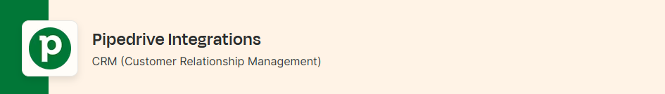 Setting up the VoiceDrop Pipedrive integration, step 1