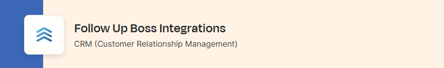 Setting up the VoiceDrop Follow Up Boss integration, step 1