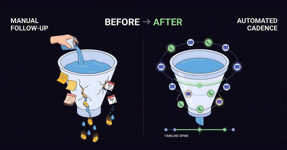 Sales Cadence Software with Email Automation: Stop Leaking Leads